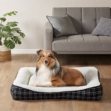 Friends Forever Bolster Dog Bed Couch with Foam