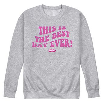 Men's Barbie Theatrical Best Day Ever Fleece Sweatshirt