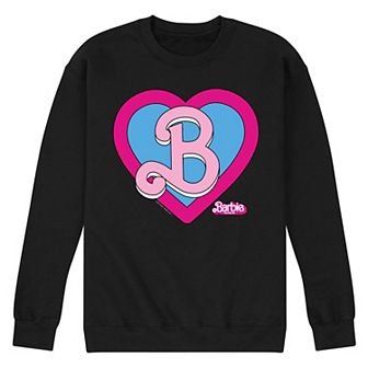 Men's Barbie Theatrical Heart Crest Fleece Sweatshirt