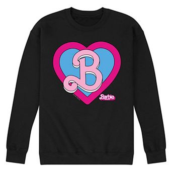 Men's Barbie Theatrical Heart Crest Fleece Sweatshirt