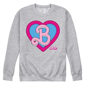Men's Barbie Theatrical Heart Crest Fleece Sweatshirt