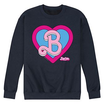 Men's Barbie Theatrical Heart Crest Fleece Sweatshirt