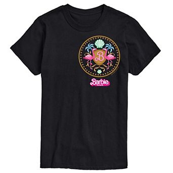 Big & Tall Barbie The Movie Theatrical Crest Graphic Tee
