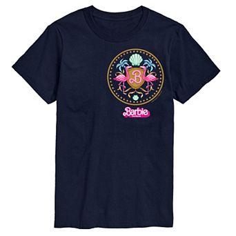 Big & Tall Barbie The Movie Theatrical Crest Graphic Tee