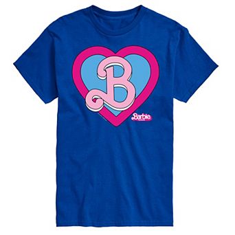 Big & Tall Barbie The Movie Theatrical Heart Crest Graphic Tee