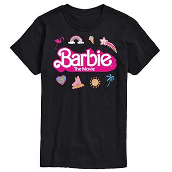 Big & Tall Barbie The Movie Theatrical Movie Logo Graphic Tee