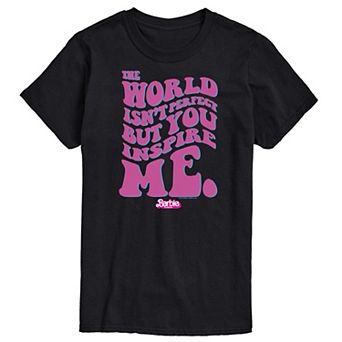 Big & Tall Barbie The Movie Theatrical You Inspire Me Graphic Tee