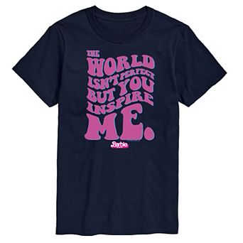 Big & Tall Barbie The Movie Theatrical You Inspire Me Graphic Tee
