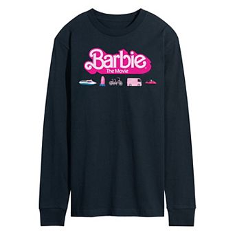 Men's Barbie Theatrical Vehicles Long Sleeve Graphic Tee