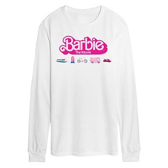 Men's Barbie Theatrical Vehicles Long Sleeve Graphic Tee