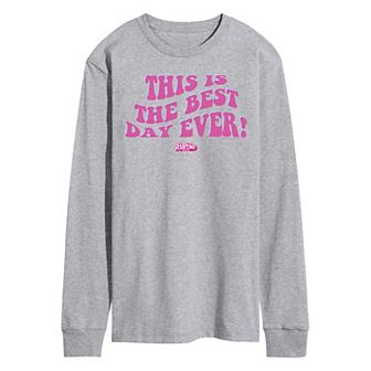 Men's Barbie Theatrical Best Day Ever Long Sleeve Graphic Tee