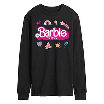 Men's Barbie Theatrical Logo Long Sleeve Graphic Tee