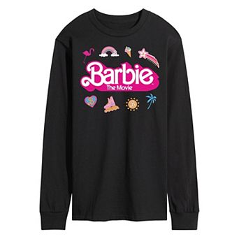 Men's Barbie Theatrical Logo Long Sleeve Graphic Tee