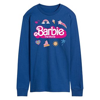 Men's Barbie Theatrical Logo Long Sleeve Graphic Tee