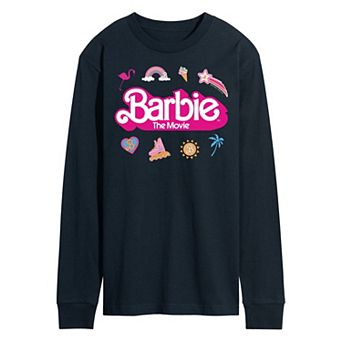 Men's Barbie Theatrical Logo Long Sleeve Graphic Tee