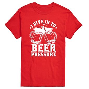 Big & Tall Beer Pressure Graphic Tee