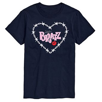 Big & Tall Bratz Barbed Wire Heart Graphic Tee