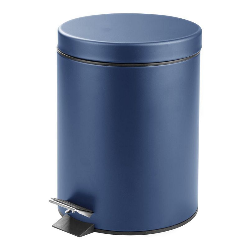 United Solutions 23 Gallon Highboy Kitchen Recycling Bin with Swing Lid, Blue