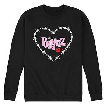 Men's Bratz Barbed Wire Heart Fleece Sweatshirt