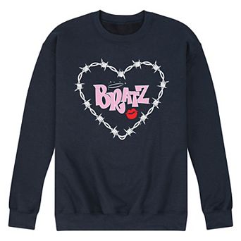 Men's Bratz Barbed Wire Heart Fleece Sweatshirt
