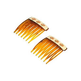 1928 White Floral Hair Combs