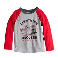 Disney Pixar Cars Tow Mater Lightning McQueen Little Boys 2 Pack T-shirts Red / Grey Heather 6, Boy's