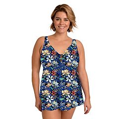 Plus Size A Shore Fit Kofi Mesh Fit 4 All Solutions Drawstring Swim Coverup