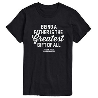 Big & Tall Fatherhood And New Tools Graphic Tee
