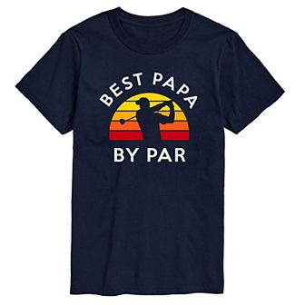 Big & Tall Best Papa by Par Golf Graphic Tee