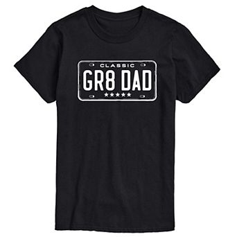Men's GR8 DAD License Plate Graphic Tee