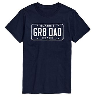 Men's GR8 DAD License Plate Graphic Tee