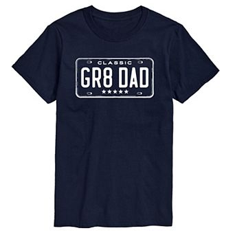 Men's GR8 DAD License Plate Graphic Tee