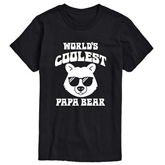 Men's World's Coolest Papa Bear Graphic Tee