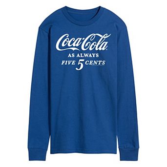 Men's Coca-Cola Five Cents Long Sleeve Graphic Tee