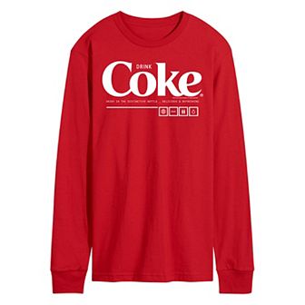 Men's Coca-Cola Drink Coke Enjoy Long Sleeve Graphic Tee