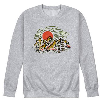 Men's Colorful Mountains Graphic Fleece