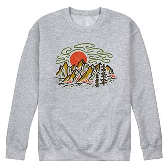 Men's Colorful Mountains Graphic Fleece