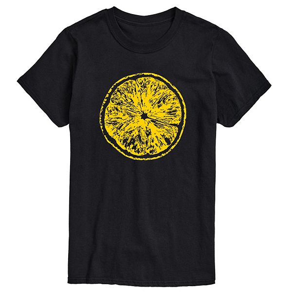 Men's Lemon Slice Whole Yellow Graphic Tee