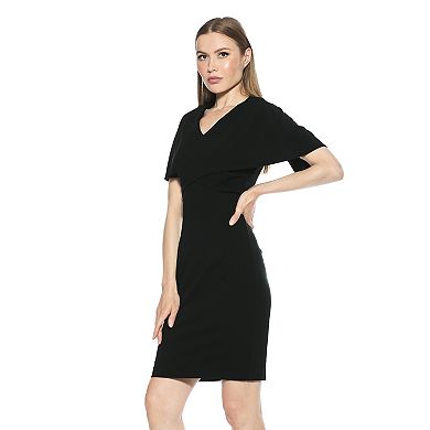 Women's ALEXIA ADMOR Devi V Neck Wrap Sheath Dress