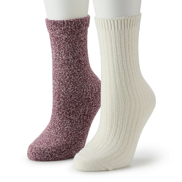 Women's Sonoma Goods For Life® 2-Pack The Supercozy Crew Socks