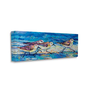 Stupell Home Decor Sandpipers Walking Beach Canvas Wall Art
