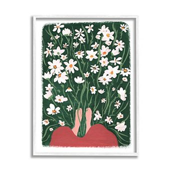 Stupell Home Decor Peaceful Flower Meadow Framed Wall Art