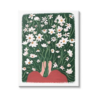 Stupell Home Decor Peaceful Flower Meadow Canvas Wall Art