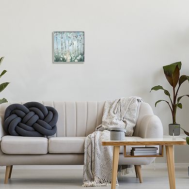 Stupell Home Decor White Flowers Blooming Birch Framed Wall Art