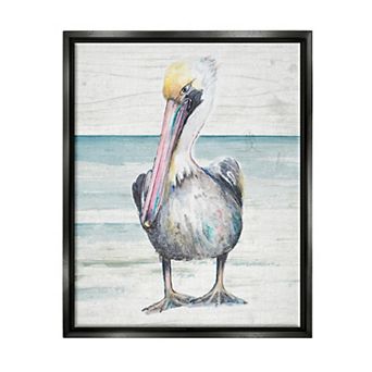 Stupell Home Decor Pelican Floating Frame Wall Art