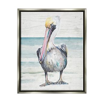Stupell Home Decor Pelican Floating Frame Wall Art