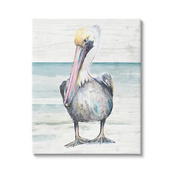 Stupell Home Decor Pelican Canvas Wall Art