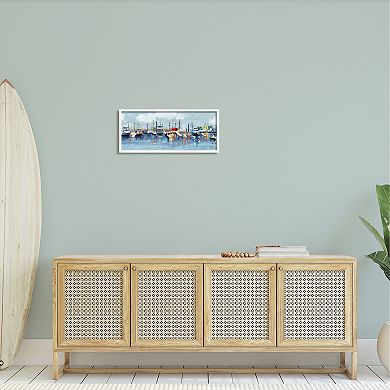 Stupell Home Decor Boat Marina Framed Wall Art