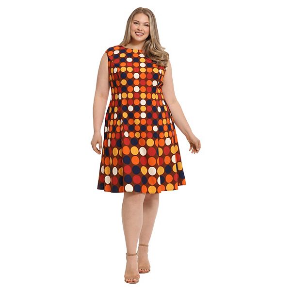 plus-size-london-times-fit-flare-dress