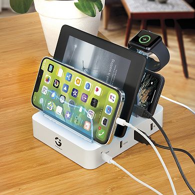 Smart Gear Light Up 4 Port USB Charging Stand